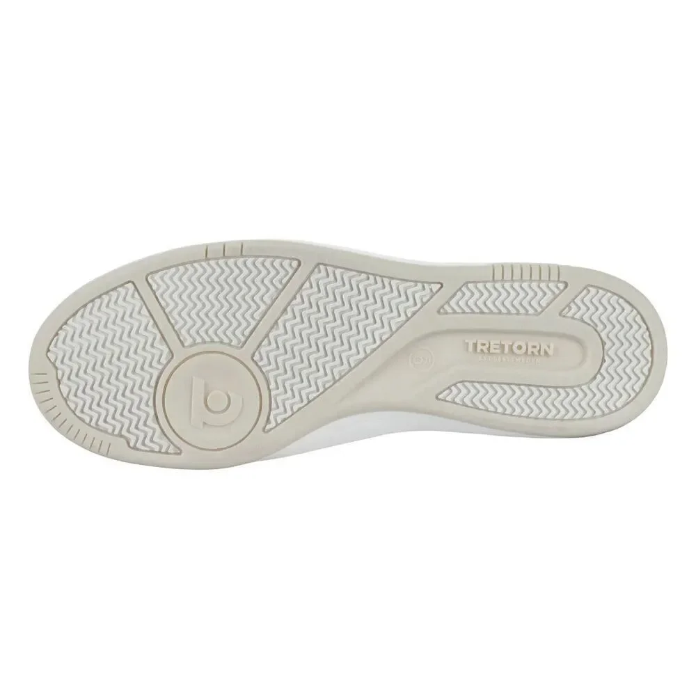 Tretorn DENNIS Sneakers Mens White Dark Navy Trim Ortholite Footbed New in Box
